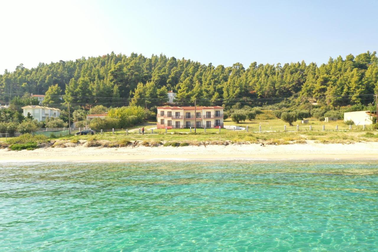 Skentos Apartments Sea View Polychrono Bagian luar foto