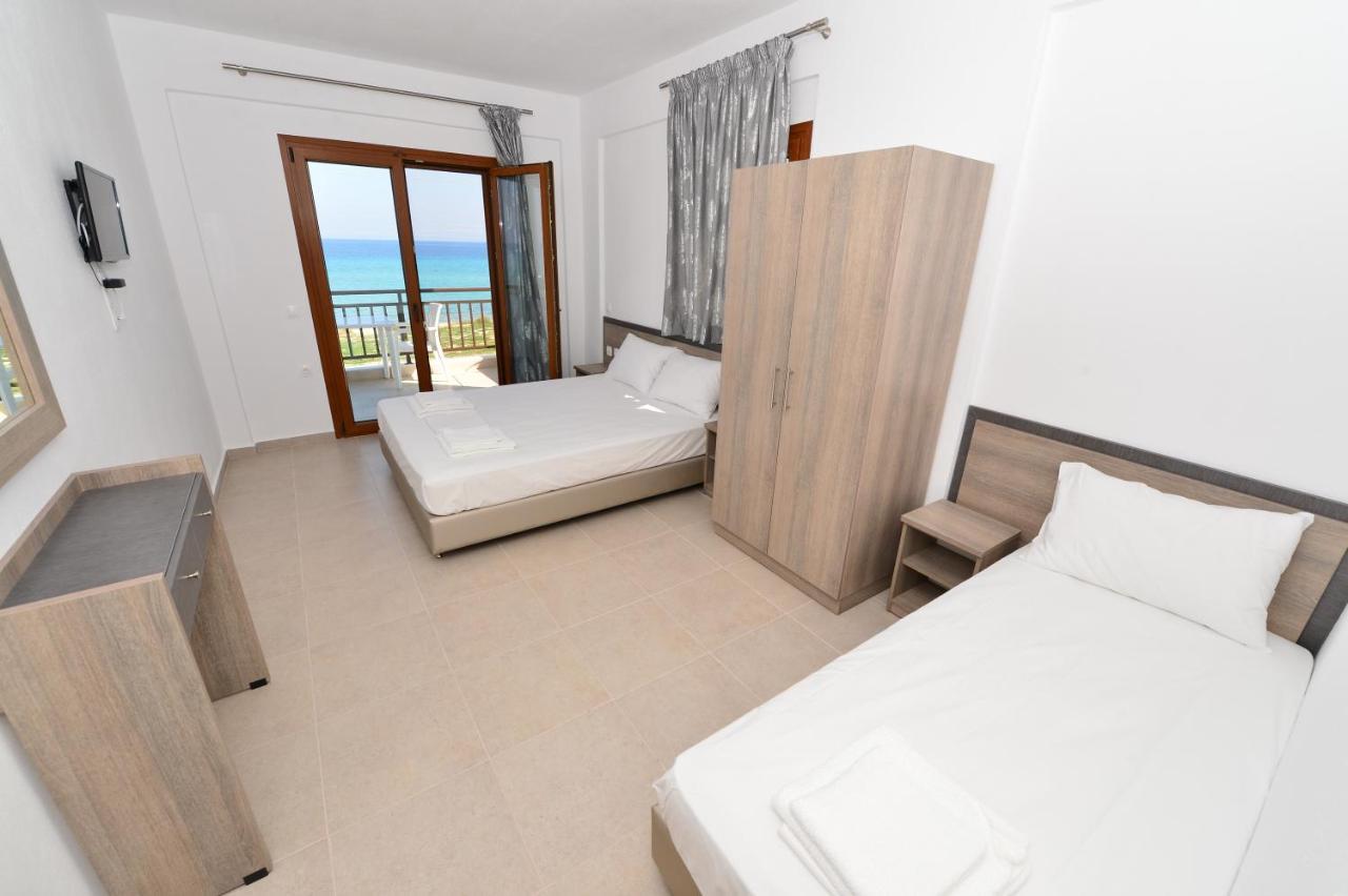 Skentos Apartments Sea View Polychrono Bagian luar foto
